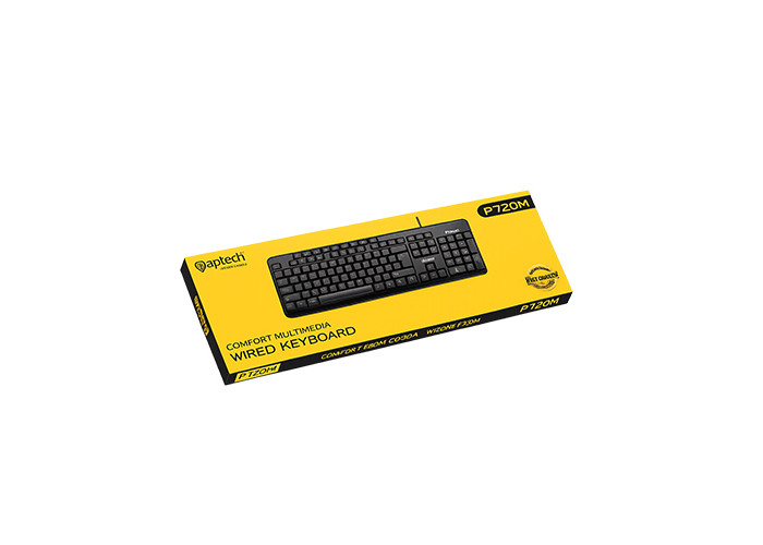 Aptech P720M Comfort Multimedia Wired Keyboard
