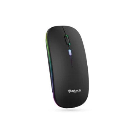 Aptech W61 Wireless Rechargeable Silent RGB Mouse